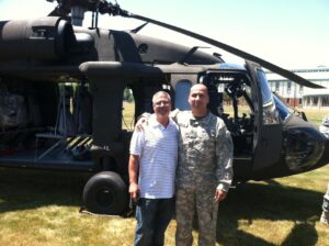 Blackhawk pilot Arturo Garcia with Erasmo Garcia